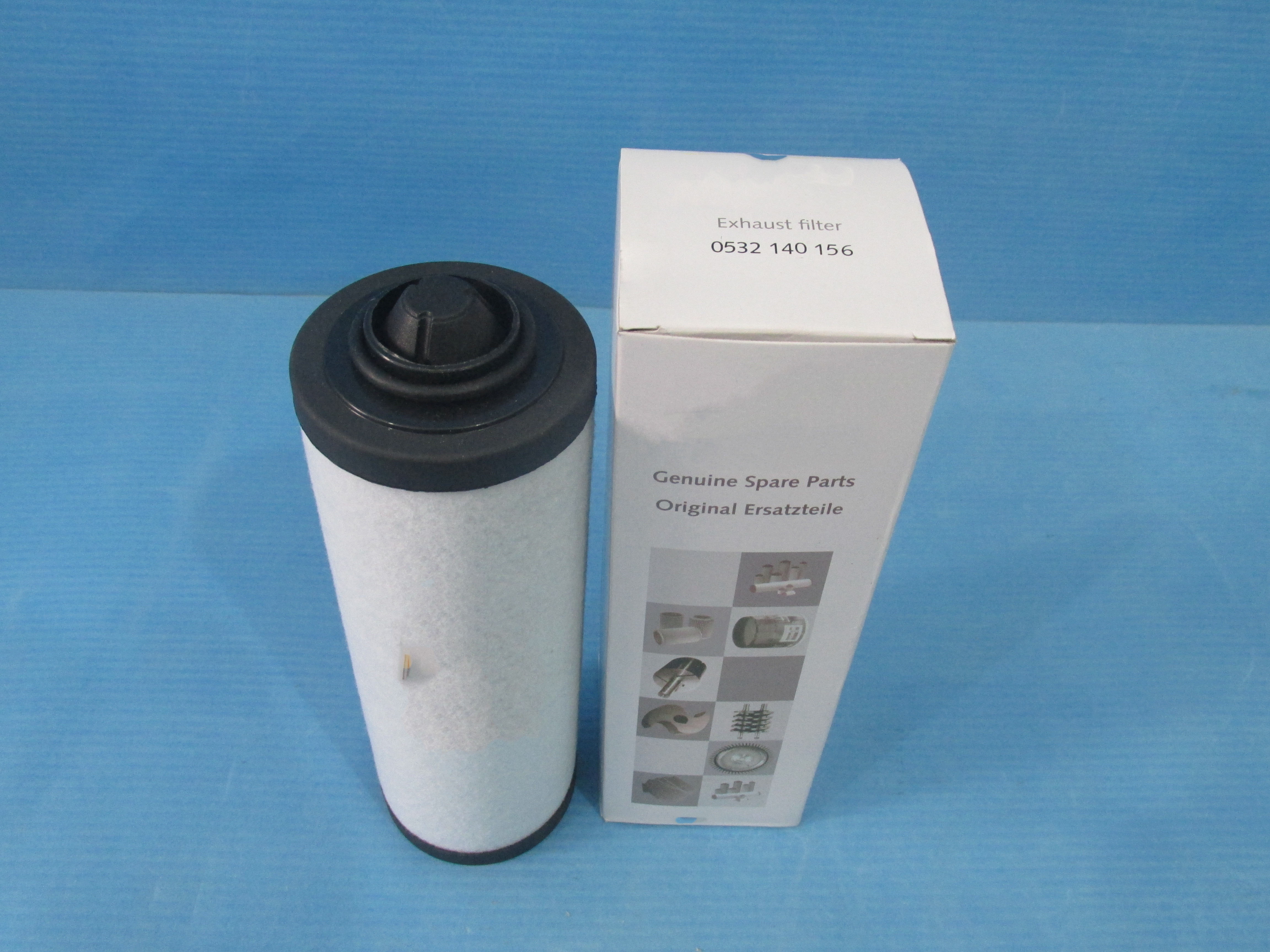 Exhaust filter cartridge for RA0040 vacuum pump 0532140156