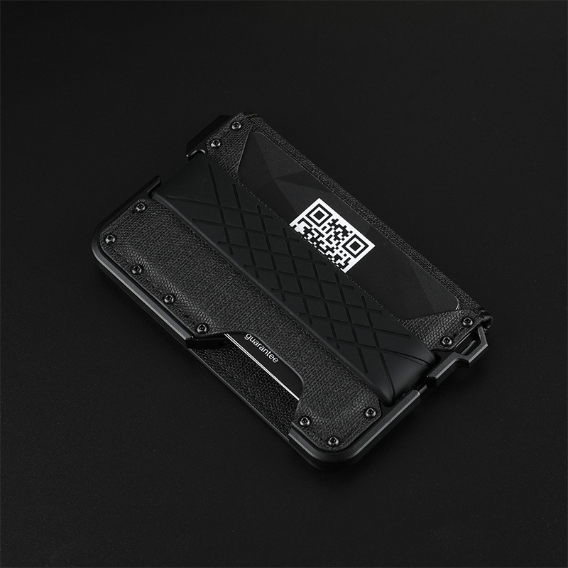 Ultra-Thousand-Year-Old Metal RFID Credit Card Wallet with Open Closure and Nylon Lining