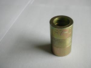 China Carbon Steel Hydraulic Hose Ferrule Fittings , Seamless Hydraulic Hose Adapters wholesale