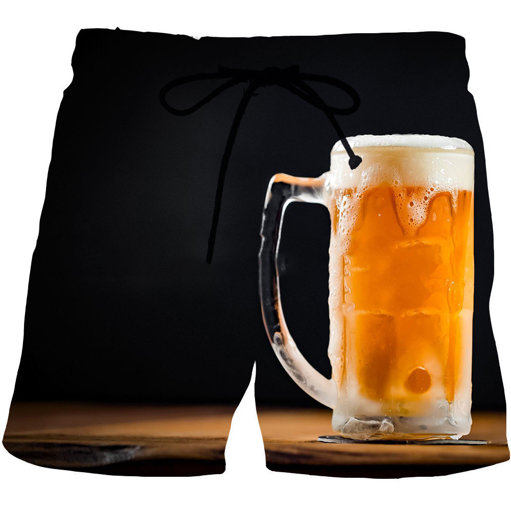 Anti UV Custom Swim Trunks Digital Sublimation Printing Shorts For Men Breathable