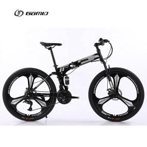 China GOMID Full Suspension Folding Mountain Bike 27.5 29 Inch Rim Aluminum Alloy Fork Suspension Bicicletas Bisiklet OEM wholesale