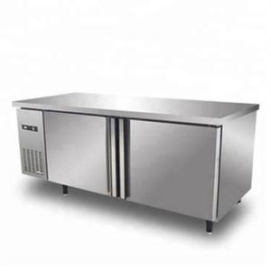 China 420L Stainless Steel Commercial Kitchen Refrigerator / Undercounter Refrigerator Manual Defrost Type With Double Doors wholesale
