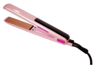 China Pink CE ROHS PTC Heater Flat Iron Hair Straightener wholesale