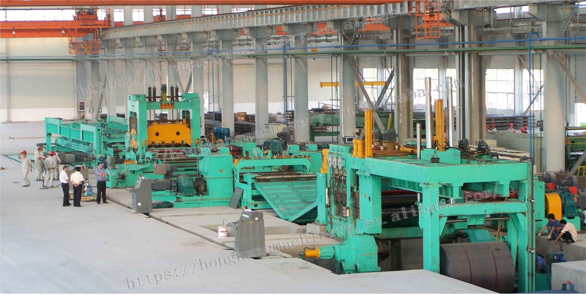 220mm accuracy Steel Coil Uncoiling Leveling Shearing Stacking Line for Hot Roll Steel