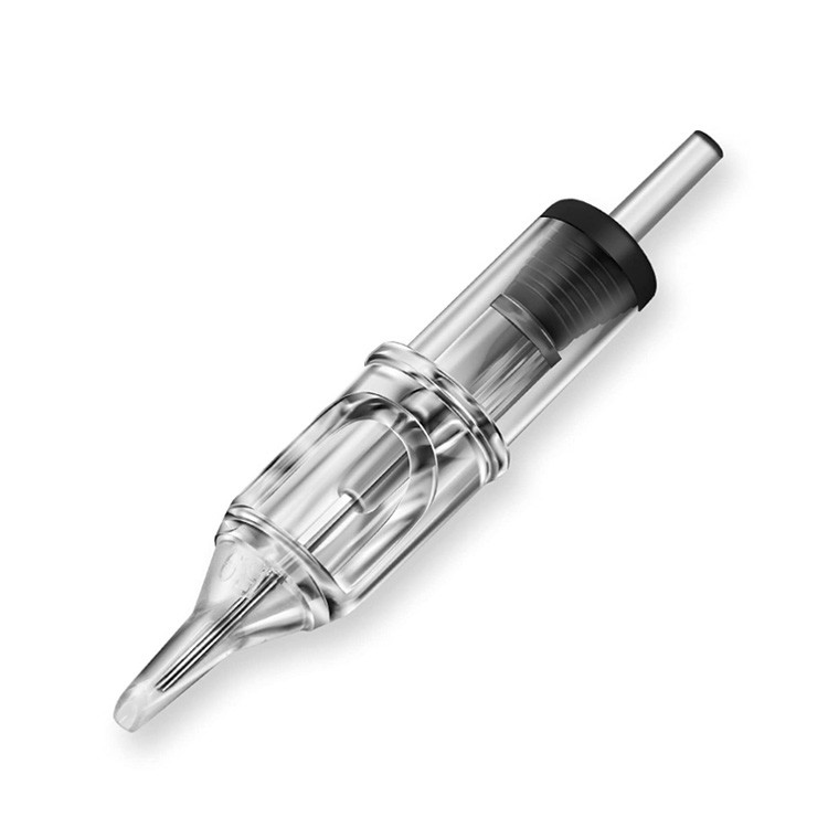 CE Certificated 1RL Tattoo Cartridge Needle Zero Noise Transparent Color