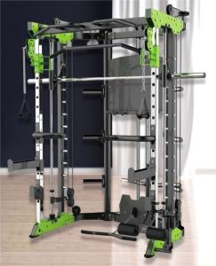 China Chest Fly Rowing Squat Rack Multi Function Smith Machine Sport Fitness Equipment wholesale