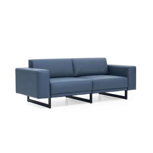 China Blue Hotel Office Reception Leather Modular Sectional Office Sofa wholesale