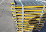 Walkway Yellow Equivalent Nosing Hot Galvanized Steel Grating 30x5mm 30x100cm