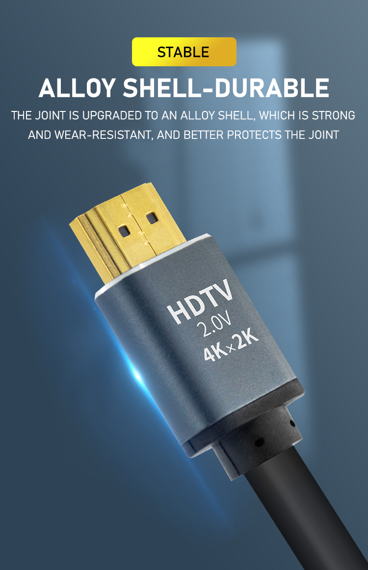 Customizable 4k 1080P HDMI Cable 1m 1.5m 2m 3m 5m 10m With Alloy Shell