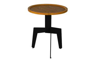 China Matte Finish Metal Frame Coffee Tables Luxury Wood Sturdy Construction wholesale