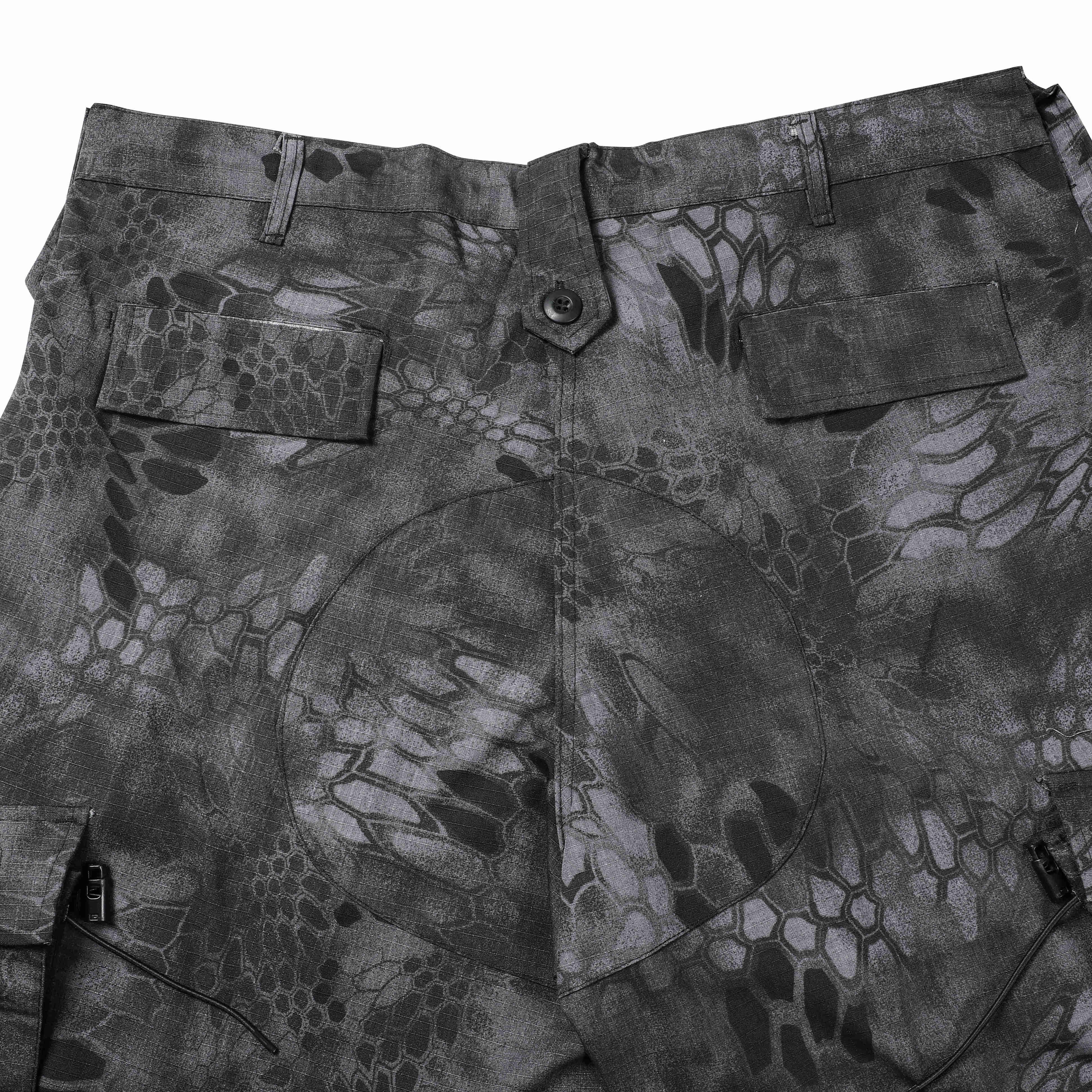 ACU Black Python Suit Plaid Fabric Army Combat Military Garments Suit