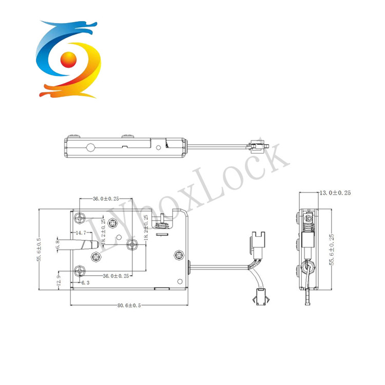 Smart Electrical Cabinet Door Lock 12V 2.5A Electric Control Lock