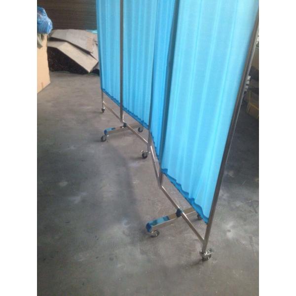 Waterproof Hospital Furniture Accessories Three Section Examination Patient Partition Screen