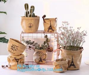 China colorful gold TYVEK washable paper garden pots flower pot storage bag,Washable Kraft Paper planter ,kraft paper planter wholesale