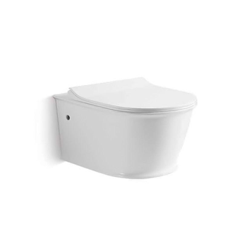 Rimless One Piece Wall Mounted Toilet Anti Scratch Easy Cleaning