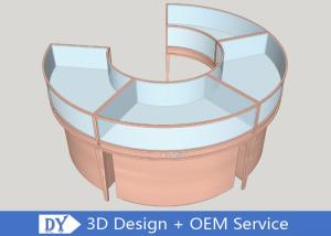 China Wood / Stainless Steel Jewellery Shop Display Counters With Mirror Or Brush Surface wholesale