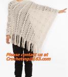 Crochet Scarf Women Pashmina Fur Designer Wrap Scarf Handmade Crocheted