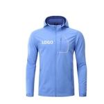 Spring Autumn Men Sports Windbreaker Sportswear Unisex With Hood Detachable