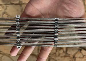 China SS304 316 Cable Metal Rope Mesh Lightweight Weather Resistance wholesale
