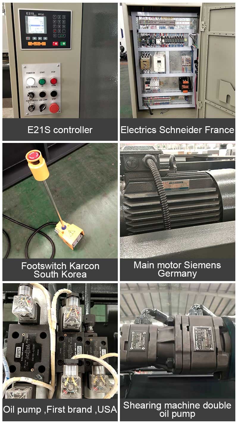 Custom E21s CNC Hydraulic Guillotine Cutting Shear Machine 16 Times/Min