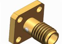China 50Ohm Brass SSMA SMA RF Connector Passivated Plating wholesale