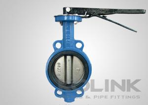 China Cast Iron Wafer Butterfly Valve Class150 PN16 Resilient Seated wholesale