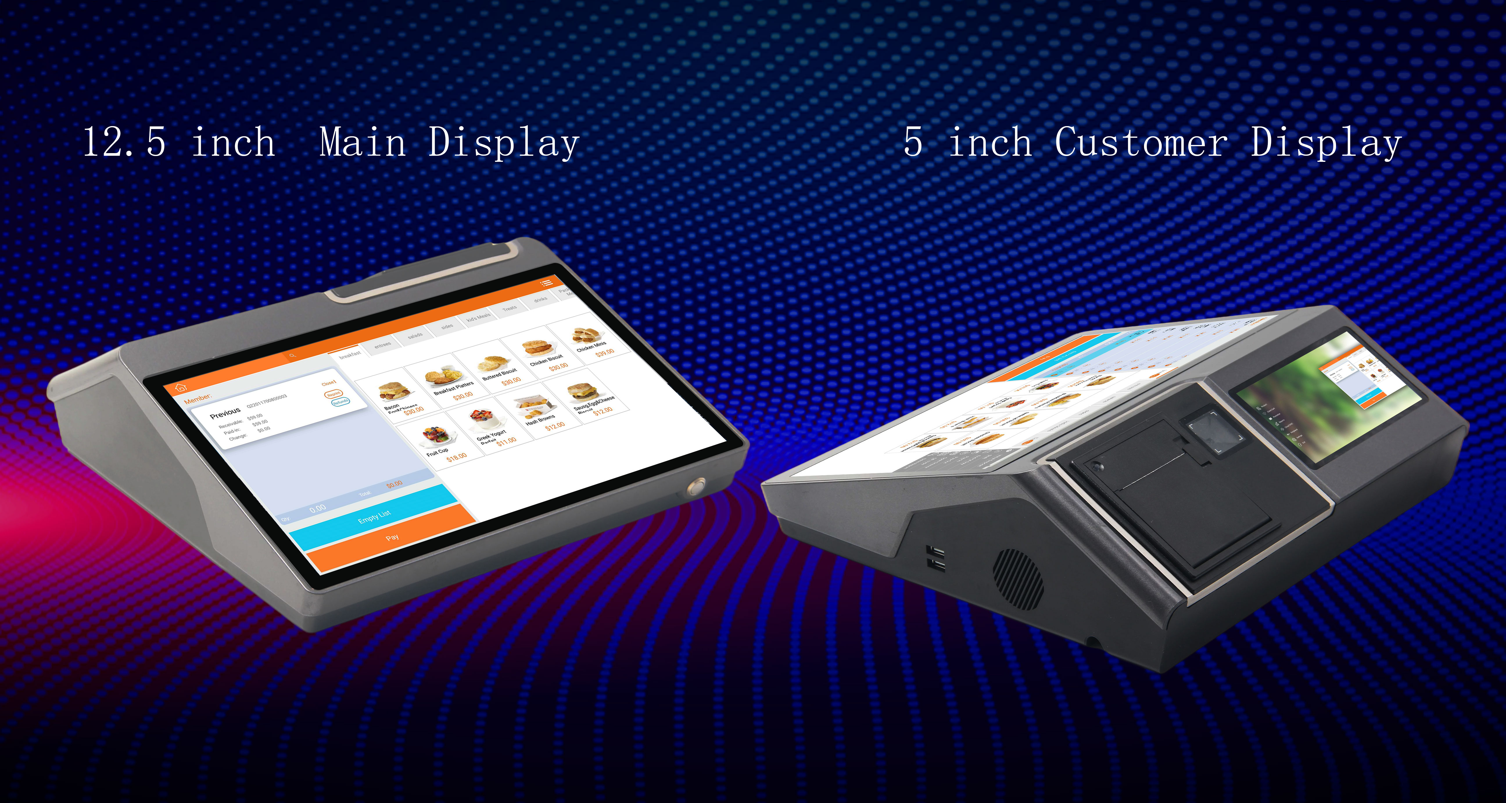 SDK Function All-In-One Touch Screen Credit Card Pos Terminal for Restaurant Supermarket