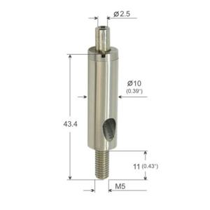 China Adjustable Wire Gripper 11mm Thread Nickel / Chrome Surface YW86066 wholesale