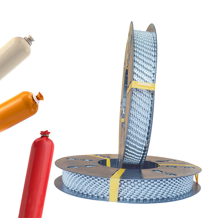 Wall Clamp Heavy Duty Reel R Shape Sausages Clips Food Standard Packaging 8000Numbers/Roll
