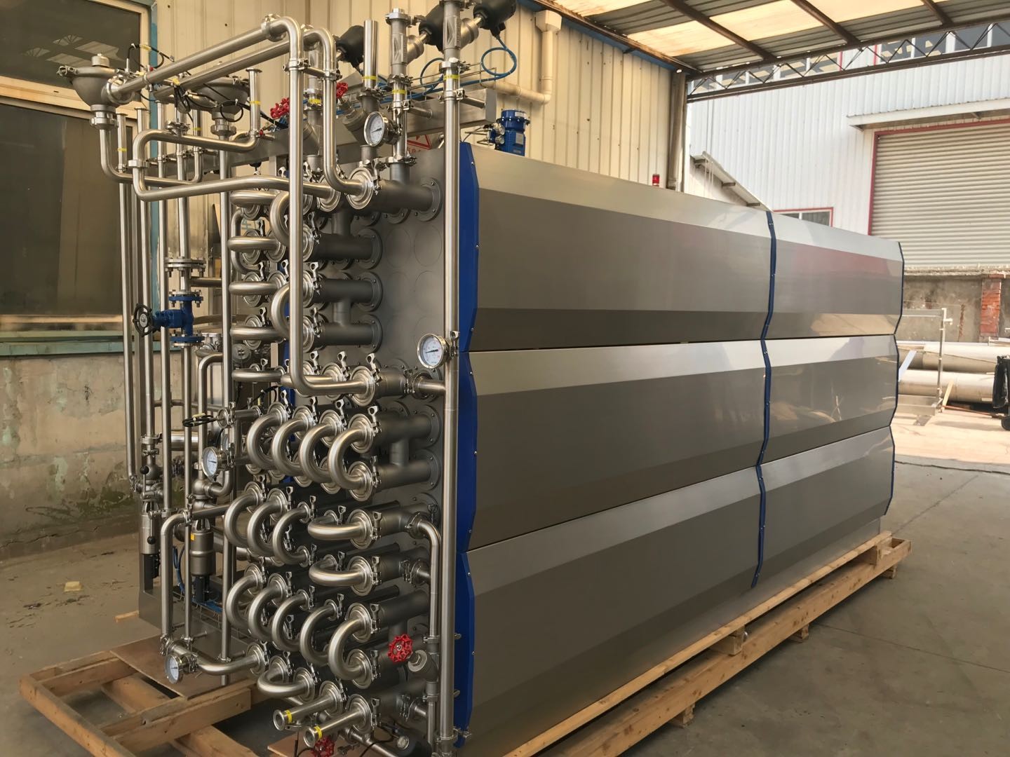 PLC Tubular Beverage Uht Sterilization Machine