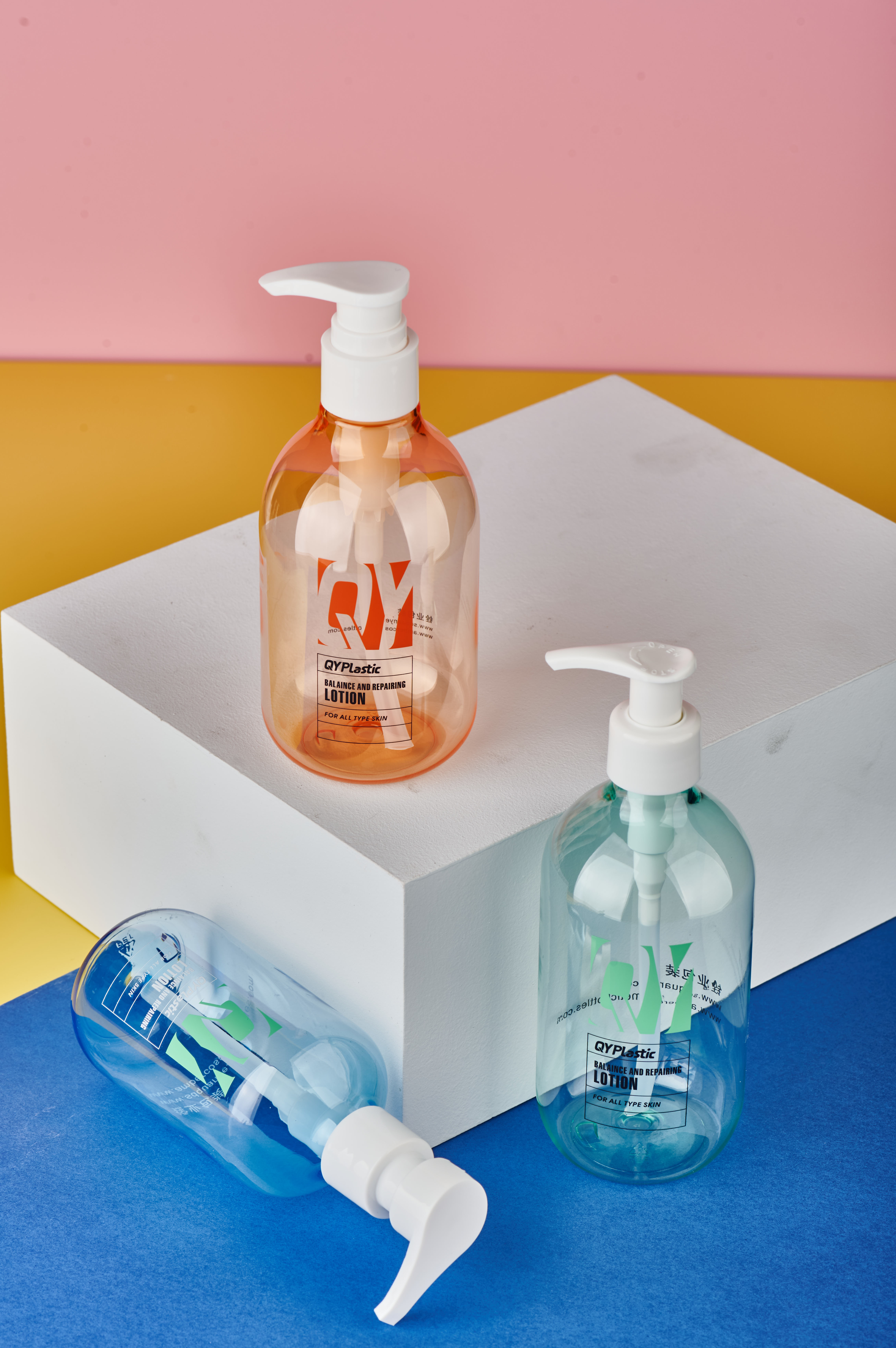 130ml 200ml Hair Conditioner Shampoo Plastic Bottle With Lotion Pump PCR PET Material