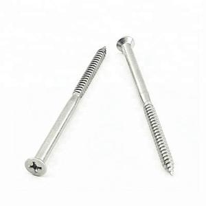 China Stainless Steel Cross Recessed Countersunk Head Wood Screws Furniture Screws wholesale