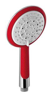 China Bright Red Bathroom Shower Spare Parts Adjustable Handheld Shower Soft Nipple wholesale