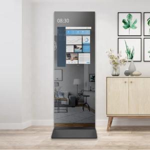 China Fitness Mirror Android Advertising Screen Display Floor Standing / Wall Mounted on sale