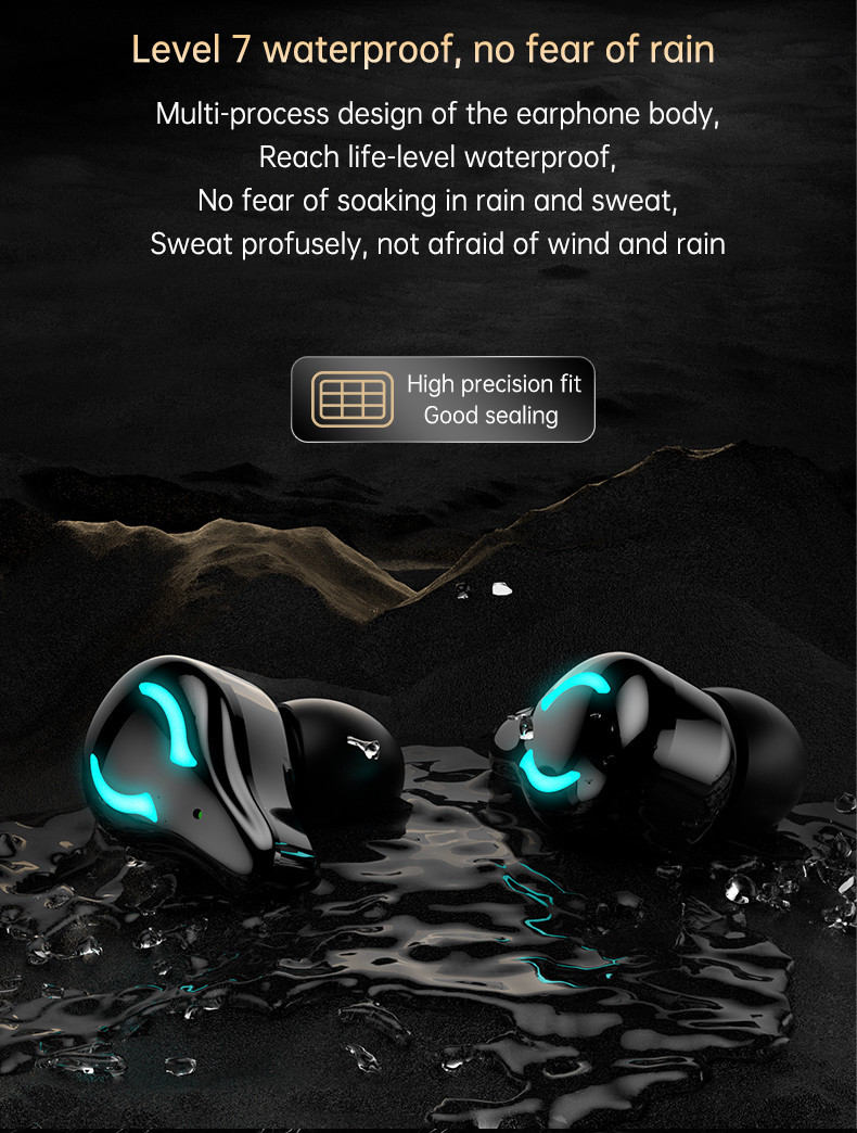 BLE5.1 Low Latency Wireless In Ear Earphones CVC8.0 HSP Wireless Microphone Earbuds