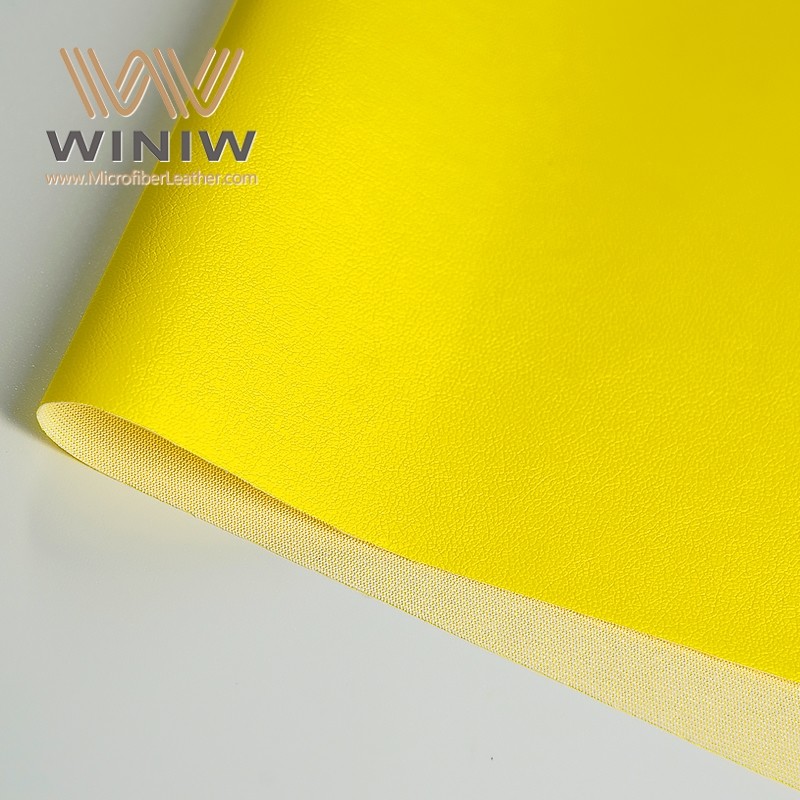 Anti-Yelowing Micro Vegan Leather Fabrics Outdoor Football Leather For Men