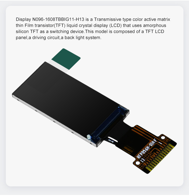 Polcd Black Tft Display 0.96 St7735S 80x160 Spi Touchscreen 400 Nit