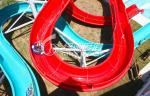 Open Spiral Slide Water Park Equipment