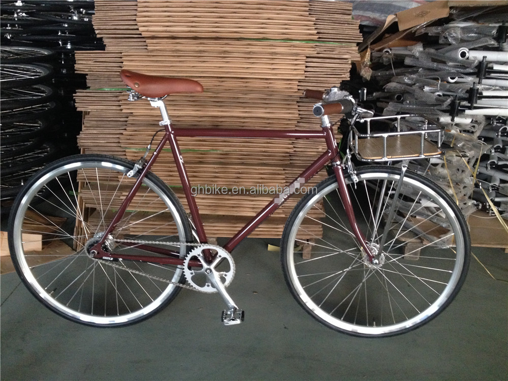 Single Speed Bicycle Classic City Cruiser Bike Women Step Through Lady Bikes 1.8m Long