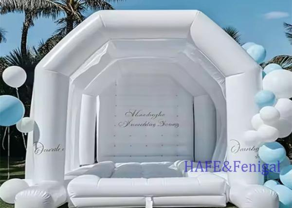 Luxury Inflatable Bounce Castle Jumping Trampoline Large White Inflatable Bounce