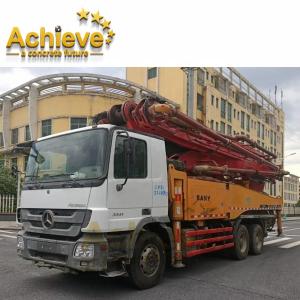 China Refurbished SANY Truck second hand concrete pumps 48M On BENZ wholesale