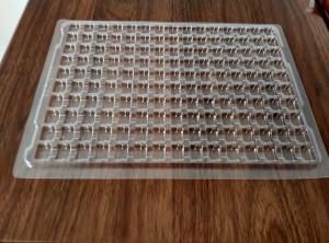 China 72 holes clear blister packing tray blister products folding boxes wholesale