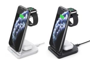 China Detachable 15W 3 In 1 QI Phone Charging Station Wireless wholesale