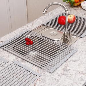 China Non toxic heat resistant Silicone Roll Up Drying Rack wholesale