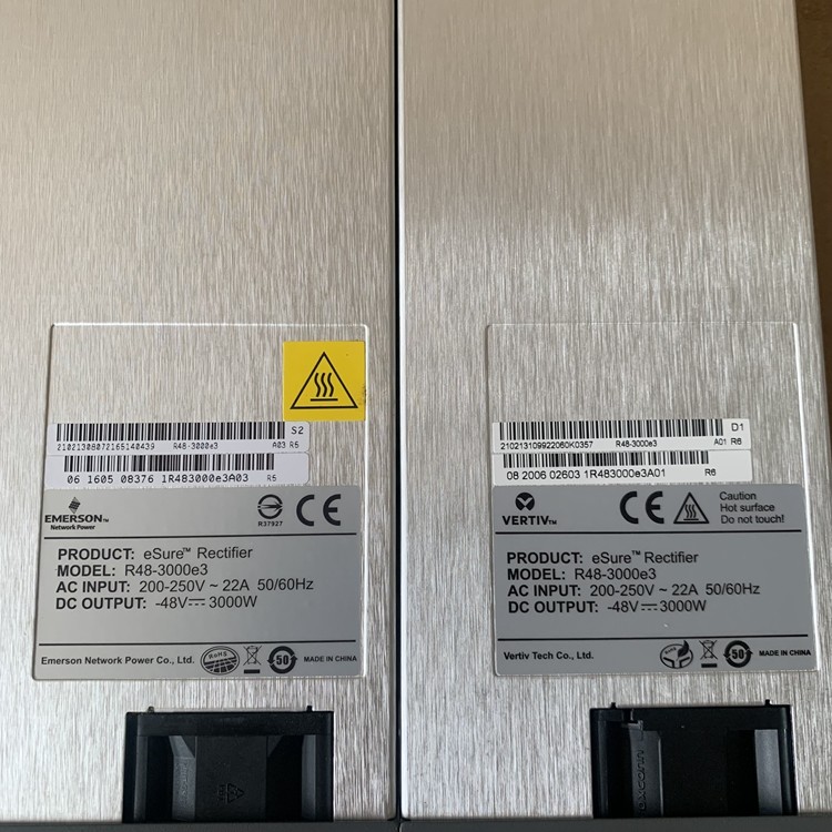 Vertiv Emerson R48-3000E3 Rectifier Module Emerson R48-3000E3 Telecom Power Rectifier Module