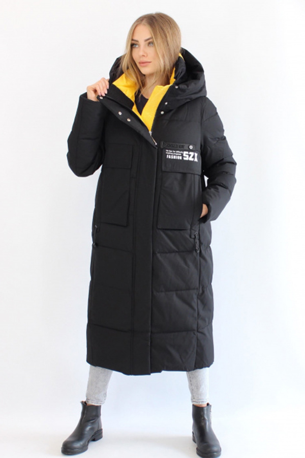 FODARLLOY Women's Winter Outerwear Cotton-Padded Jacket Medium-Long Thin Waist Wadded Jacket Thick Coat