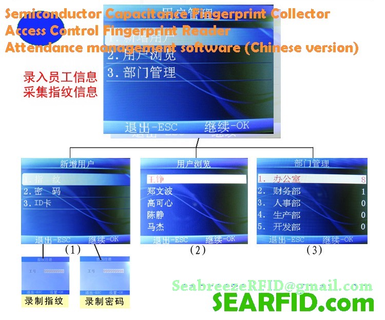 F-i60T Fingerprint Time Attendance Device, Fingerprint Attendance Machine, Biometric Fingerprint Time Attendan System. SeabreezeRFID LTD.