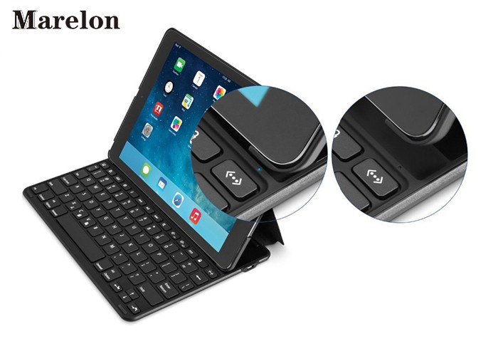 Ultra Thin Bluetooth Keyboard Leather Case X Structure 700mAh For Ipad