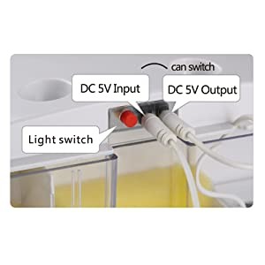 Small Desktop Aquarium Fish Tank With LED Light And Filter Pump