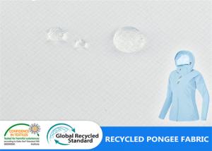 China Winter Jacket Cloth 100% Recycled Ripstop PET Pongee Fabric wholesale